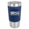 20oz. Engraved Leatherette Tumbler With Clear Lid