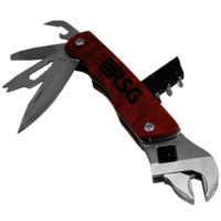 Wrench Multi-Tool With Wood Handle & Bag