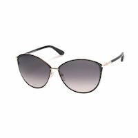 Tom Ford® Women's Penelope Shiny Rose Gold/Smoke Polarized Sunglasses